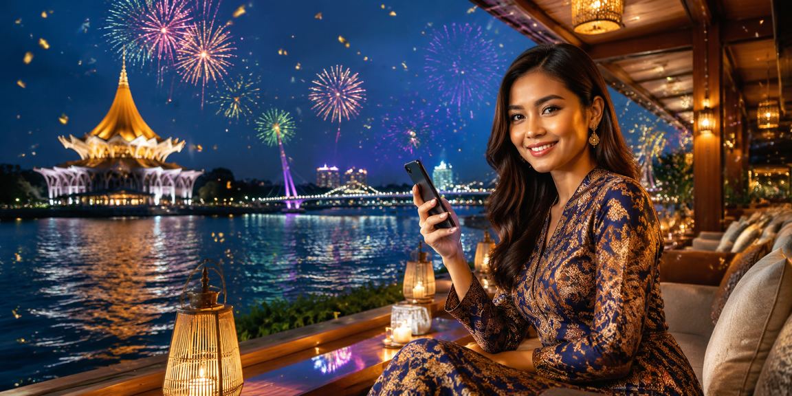 Antara muka selamat platform pertaruhan mudah alih di Kuching dengan motif batik