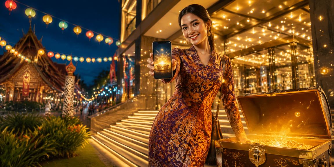 Permainan loteri dalam talian di kiss88 Malaysia dengan tema batik Sarawak